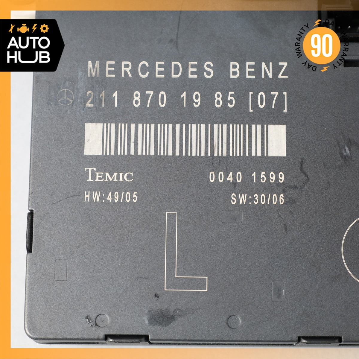 03-09 Mercedes W211 E350 E55 E550 Front Left Driver Side Door Control Module OEM - photo 7
