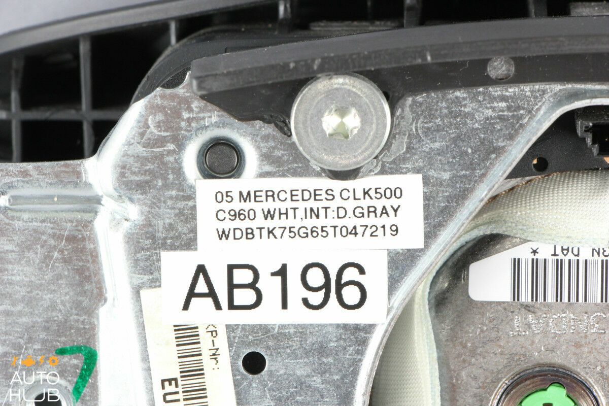 Mercedes R230 CLK500 E350 SL500 Steering Wheel Airbag Air Bag Black OEM - photo 12