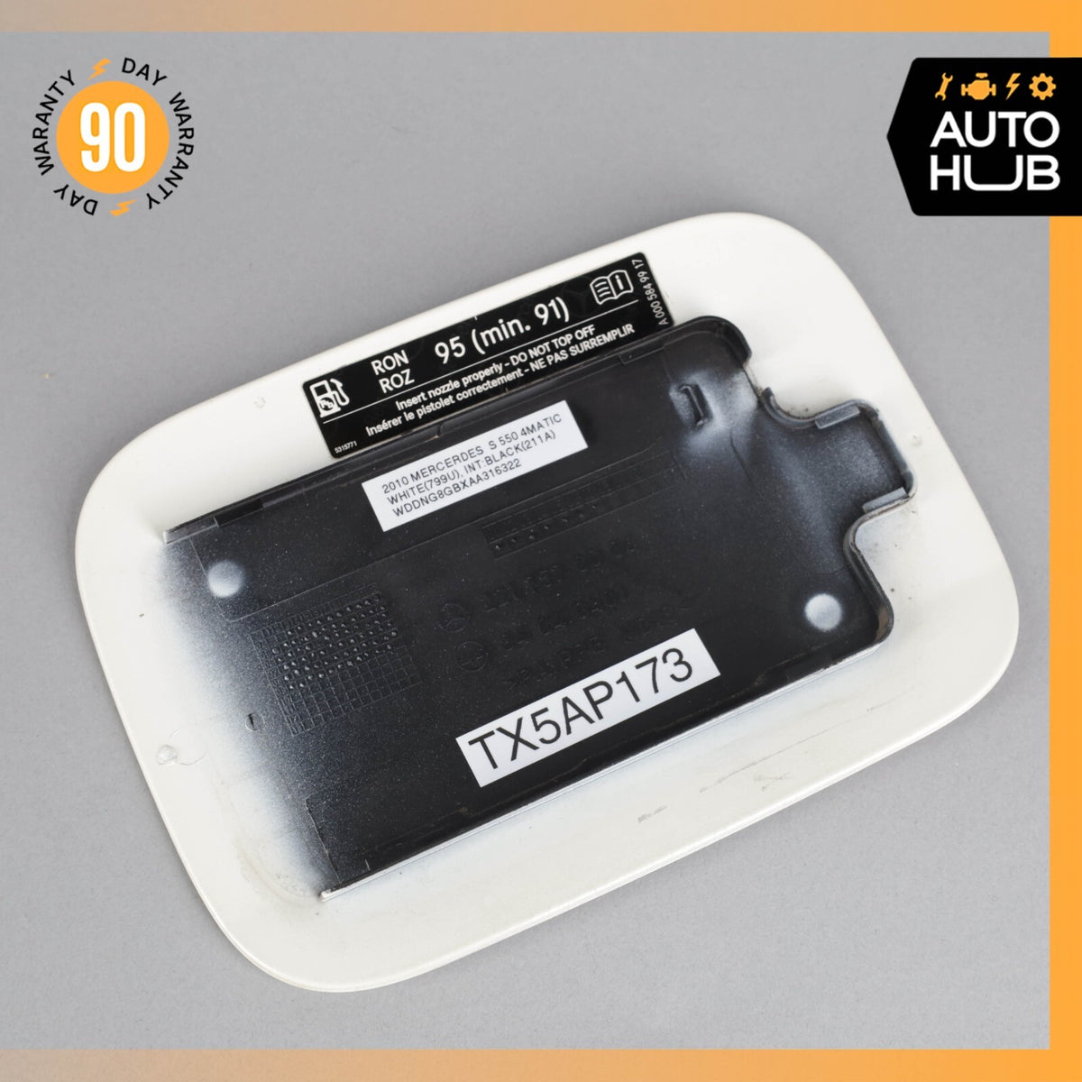 07-13 Mercedes W221 S550 S63 AMG S400 Fuel Door Lid Gas Tank Cover OEM - photo 4