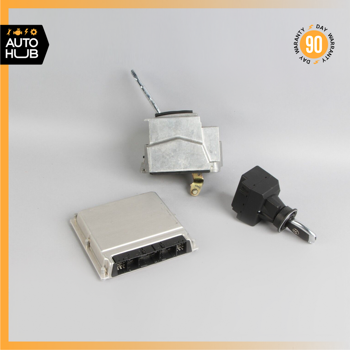 Mercedes R230 SL500 ECU Engine Computer EIS Ignition Switch Key Shifter Set OEM - photo 2
