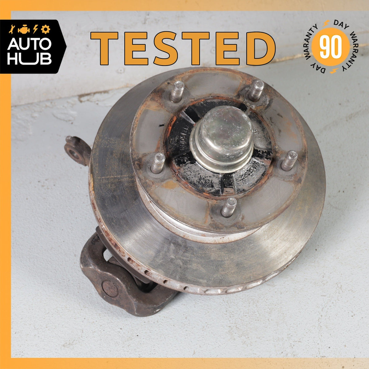90-96 Bentley Brooklands Silver Spur Front Left Spindle Knuckle Hub w/ Disc OEM - photo 1