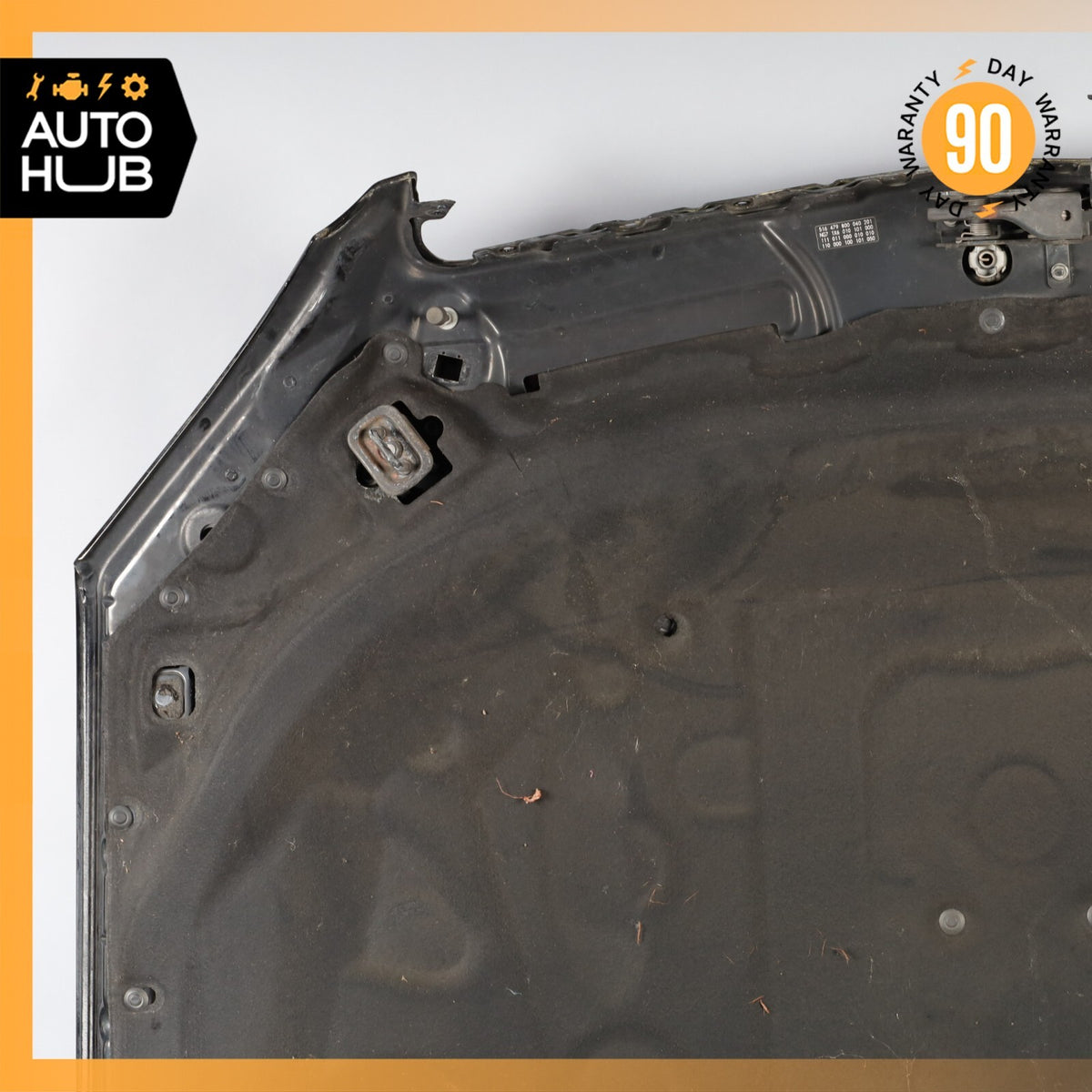 07-13 Mercedes W221 S550 S600 S350 Hood Panel Assembly Black OEM - photo 17