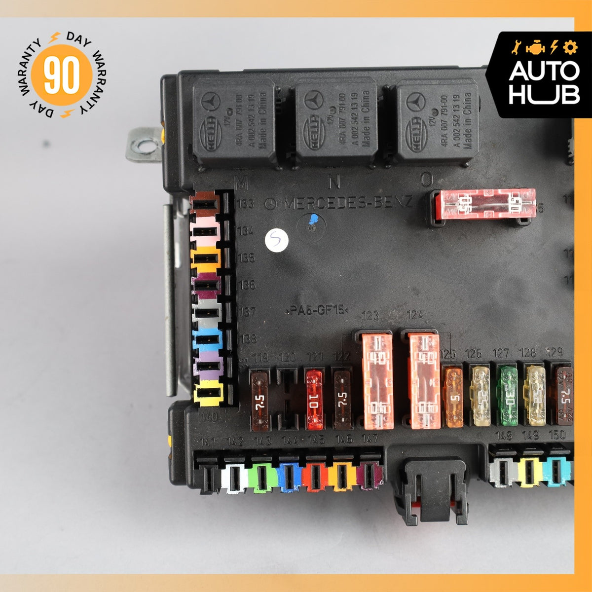 07-09 Mercedes W221 S63 S450 CL550 Rear Trunk Fuse Box Module 2215402550 OEM - photo 4