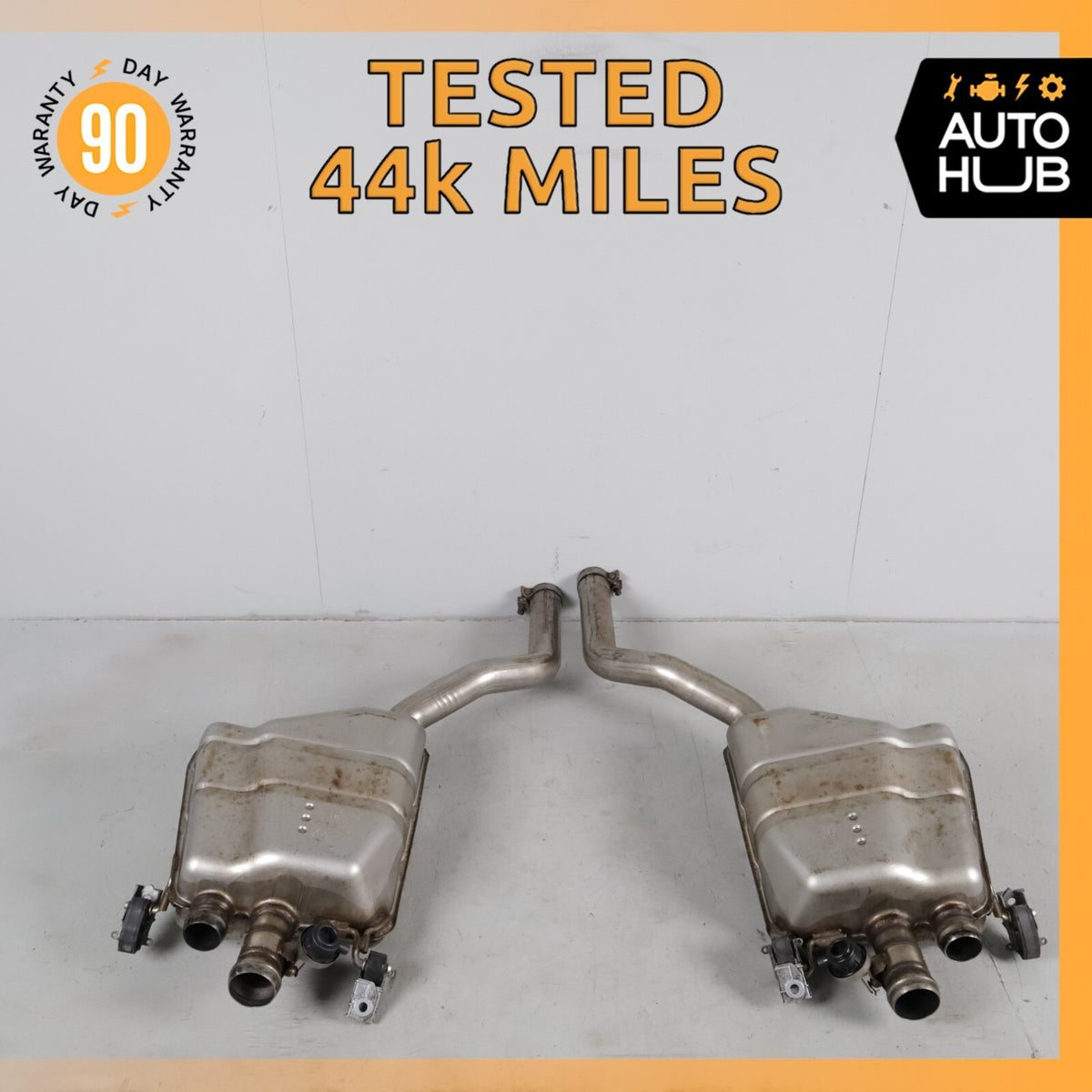 15-18 Bentley Flying Spur 4.0L V8 Sedan Exhaust Mufflers Right & Left Set OEM - photo 1