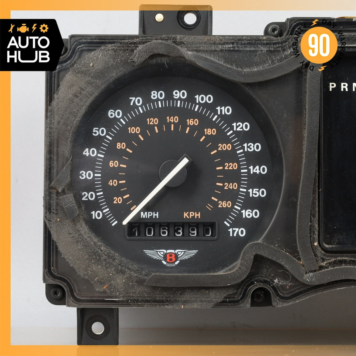 90-93 Bentley Brooklands / Turbo Instrument Cluster Speedometer OEM 106k - photo 3