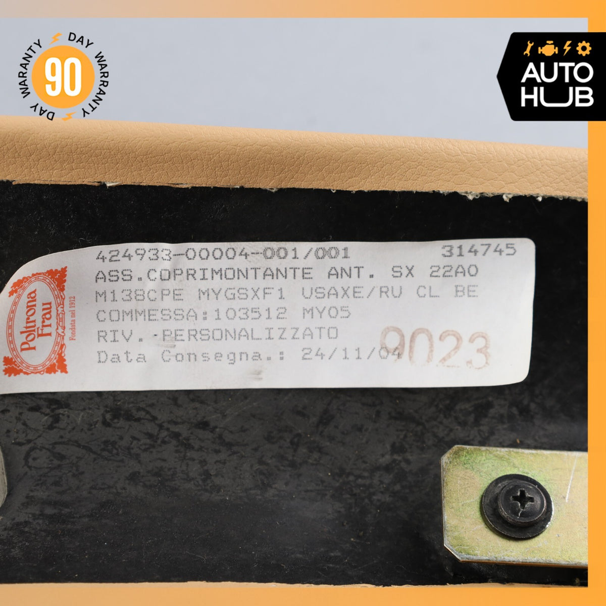 02-07 Maserati M138 Coupe GT Front Left Interior Trim Panel A Pillar OEM 67k - photo 15