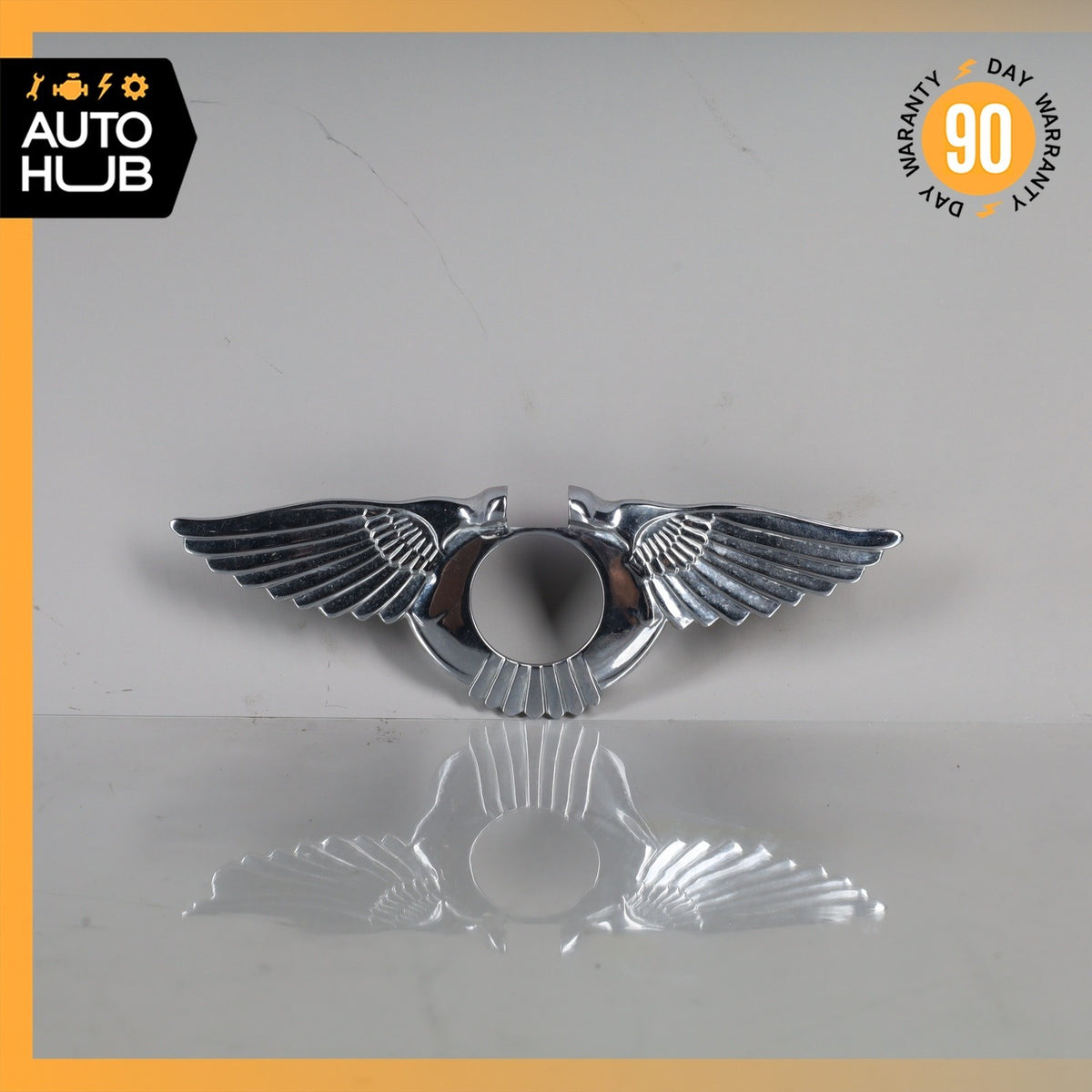 Bentley Eight Mulsanne Turbo Rear Trunk Lid Door Logo Emblem Badge OEM - photo 2
