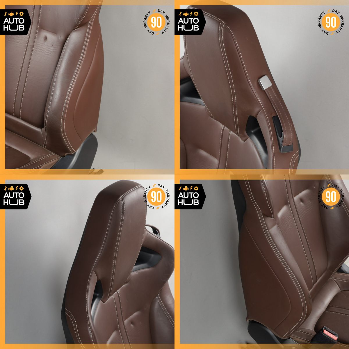 15-17 Jaguar F-Type Coupe Left Driver Side Seat Cushion Assembly Brown OEM - photo 8