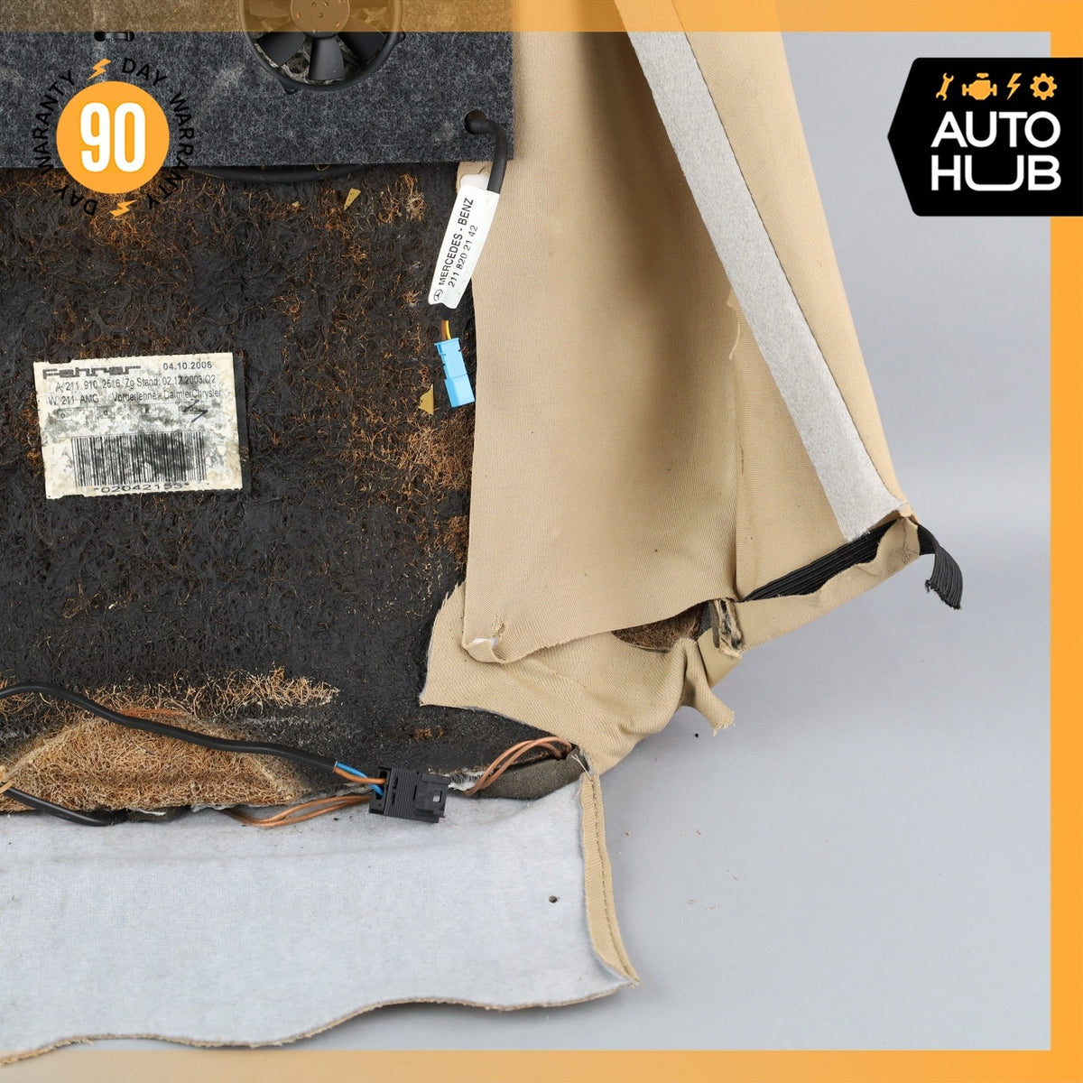 07-09 Mercedes W211 E63 AMG Front Left or Right Top Upper Seat Cushion Beige OEM - photo 10
