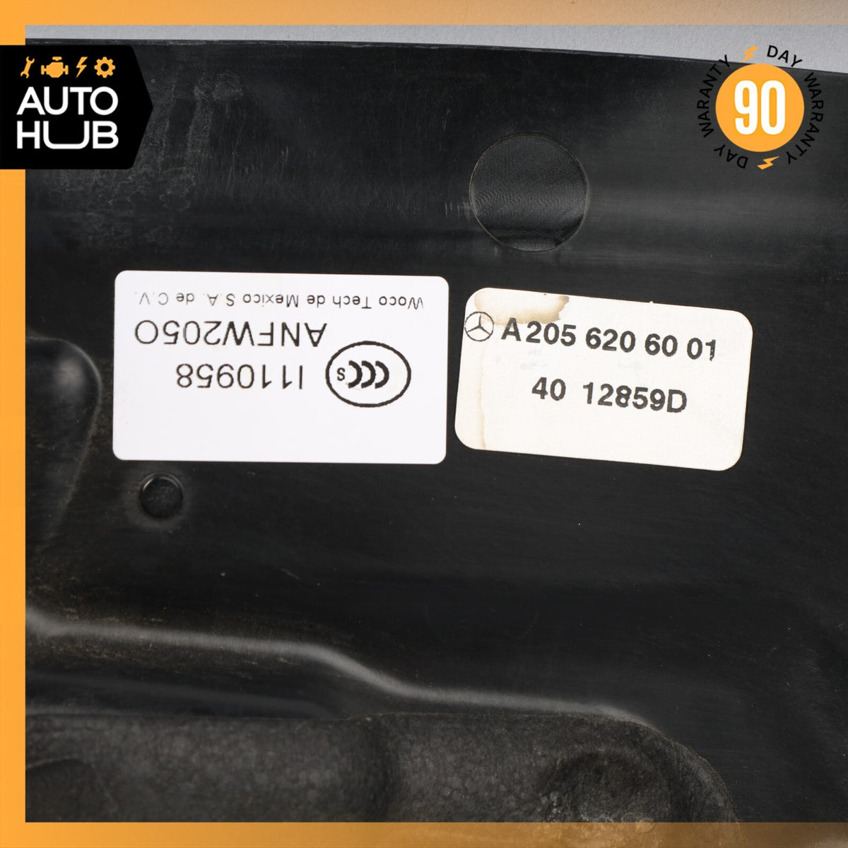 15-20 Mercedes W205 C300 M274 Front Right Engine Partition Shield OEM 41k - photo 11
