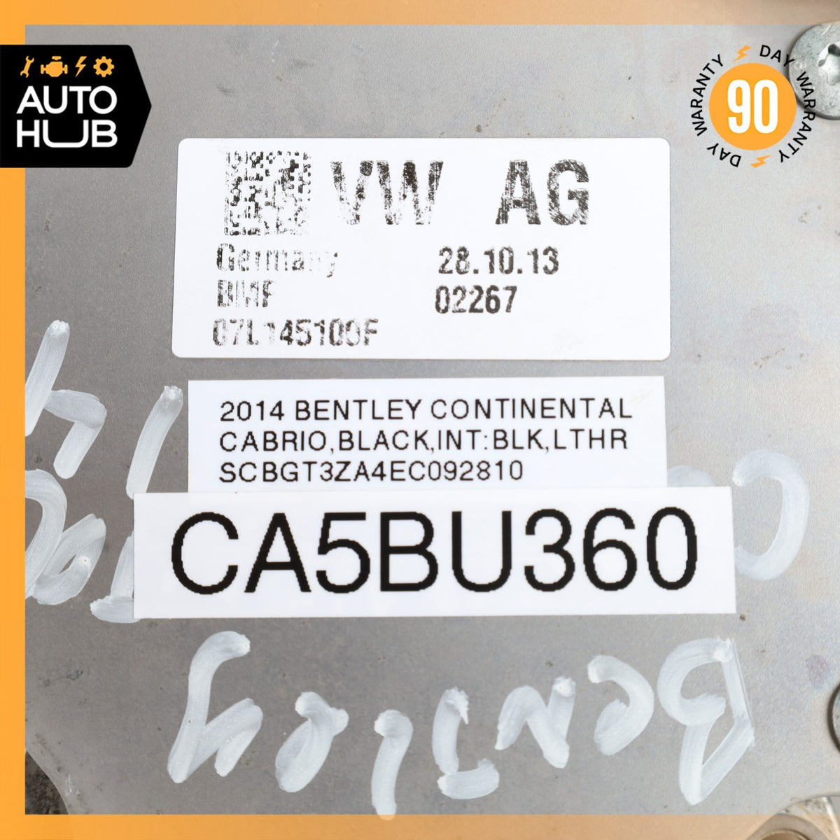 2014 Bentley Continental GTC Engine Motor Vacuum Pump 07L145100F OEM 32k - photo 13