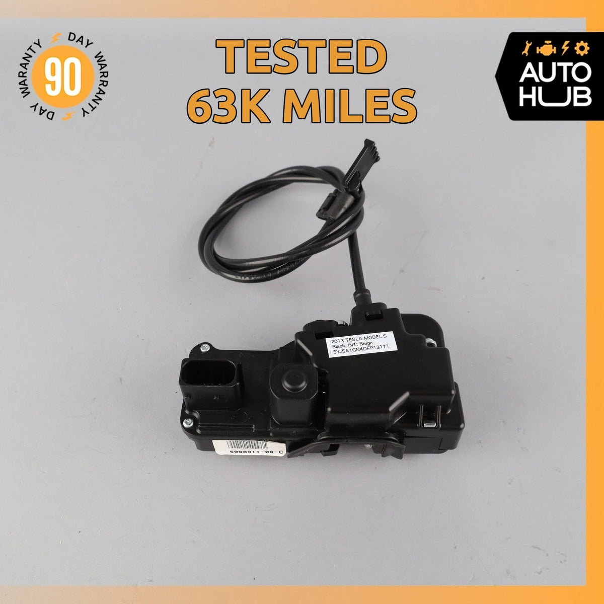 12-15 Tesla Model S Rear Left Door Lock Latch Actuator OEM 63k - photo 1