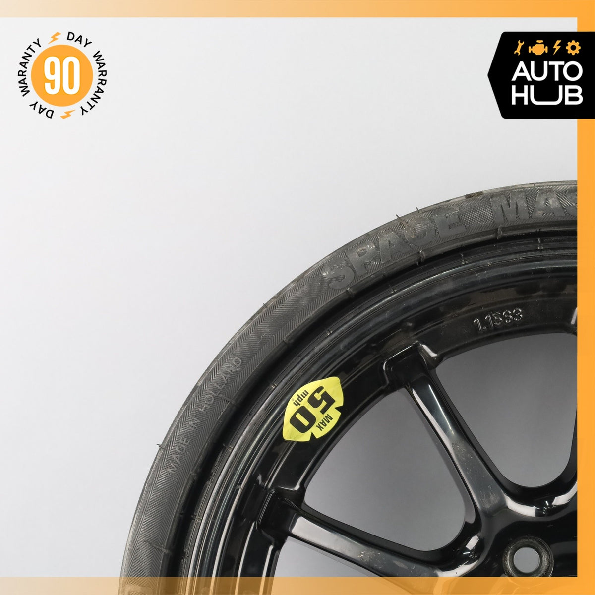 03-12 Mercedes R230 SL500 SL550 Emergency Spare Tire Wheel Donut Rim 17" 17 OEM - photo 2