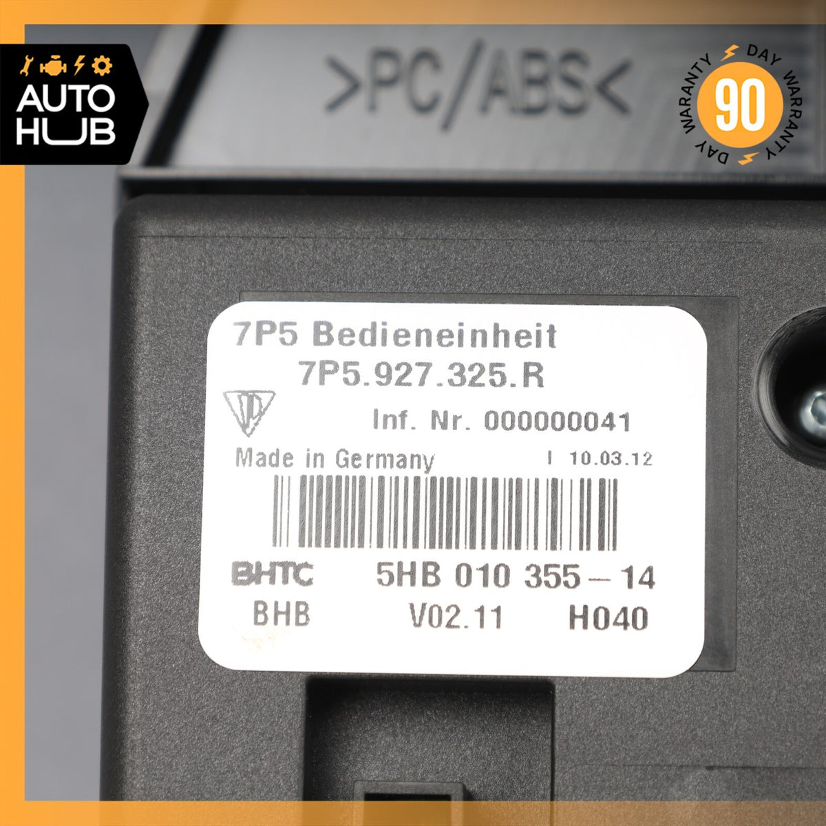 11-14 Porsche Cayenne 958 Hybrid S Rear Seat Heat Lock Switch Control Panel OEM - photo 12