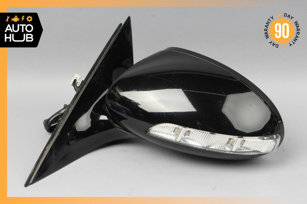 07-09 Mercedes W221 S600 S550 Left Driver Side Rear View Door Mirror Black OEM - photo 4