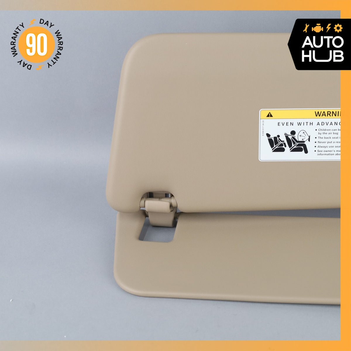 12-19 Mercedes W166 ML350 Sun Visor Sunvisor Right Passenger Side Beige OEM - photo 7