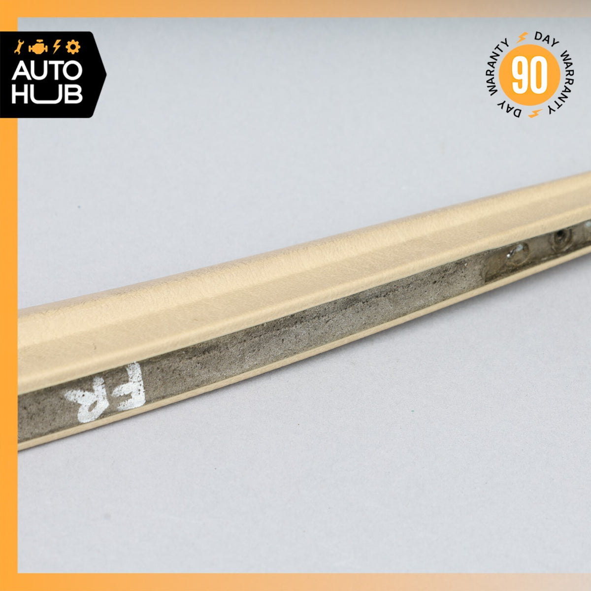 Mercedes W126 420SEL Front Right Door Window Panel Trim Beige OEM - photo 10