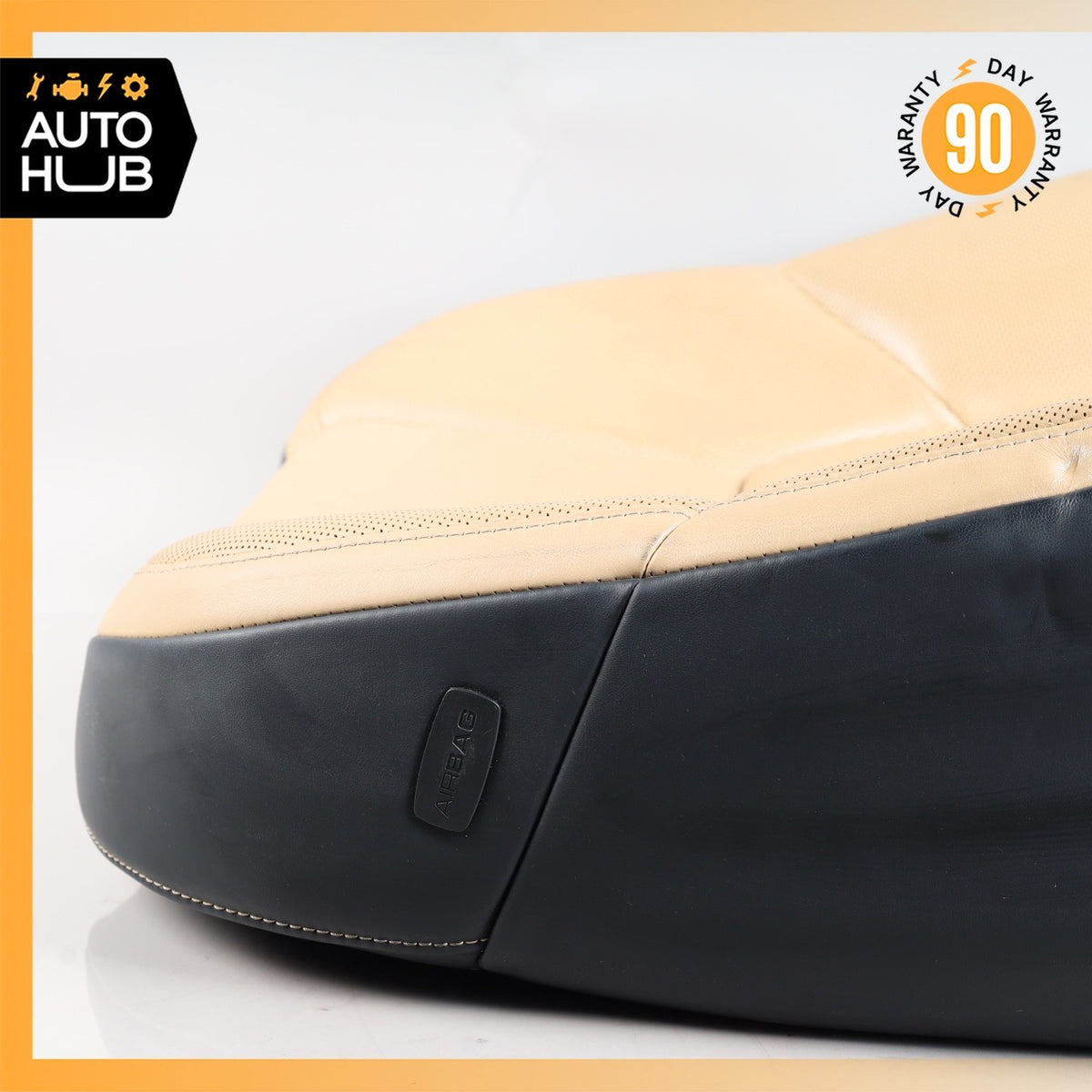 11-18 Porsche Cayenne 958 Front Right Side Seat Upper Cushion Leather OEM - photo 14