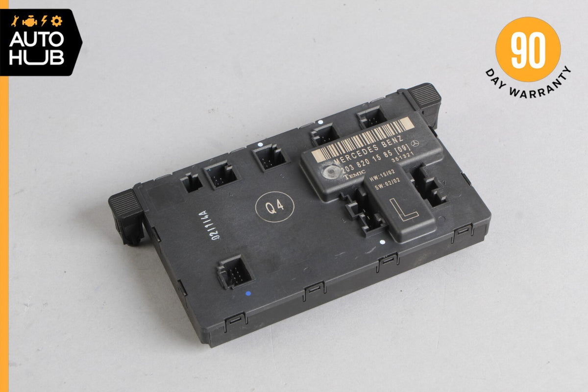 01-07 Mercedes W203 C32 AMG C280 Front Left Door Control Module 2038201585 OEM - photo 1