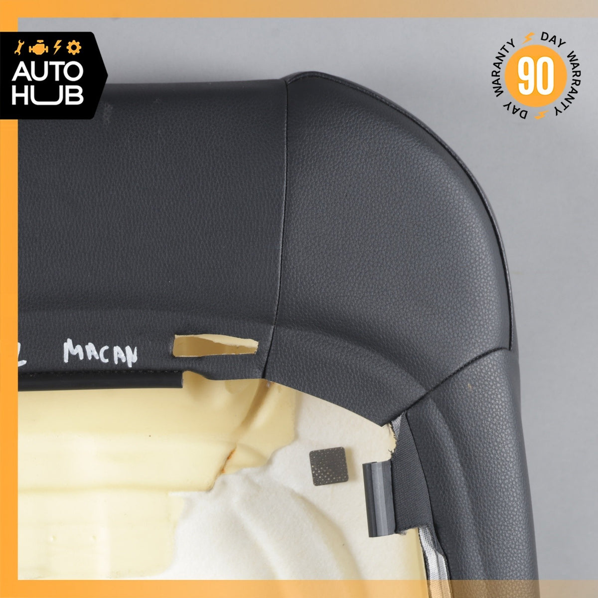 15-18 Porsche Macan 95B Front Left Side Seat Upper Cushion Leather Black OEM - photo 16