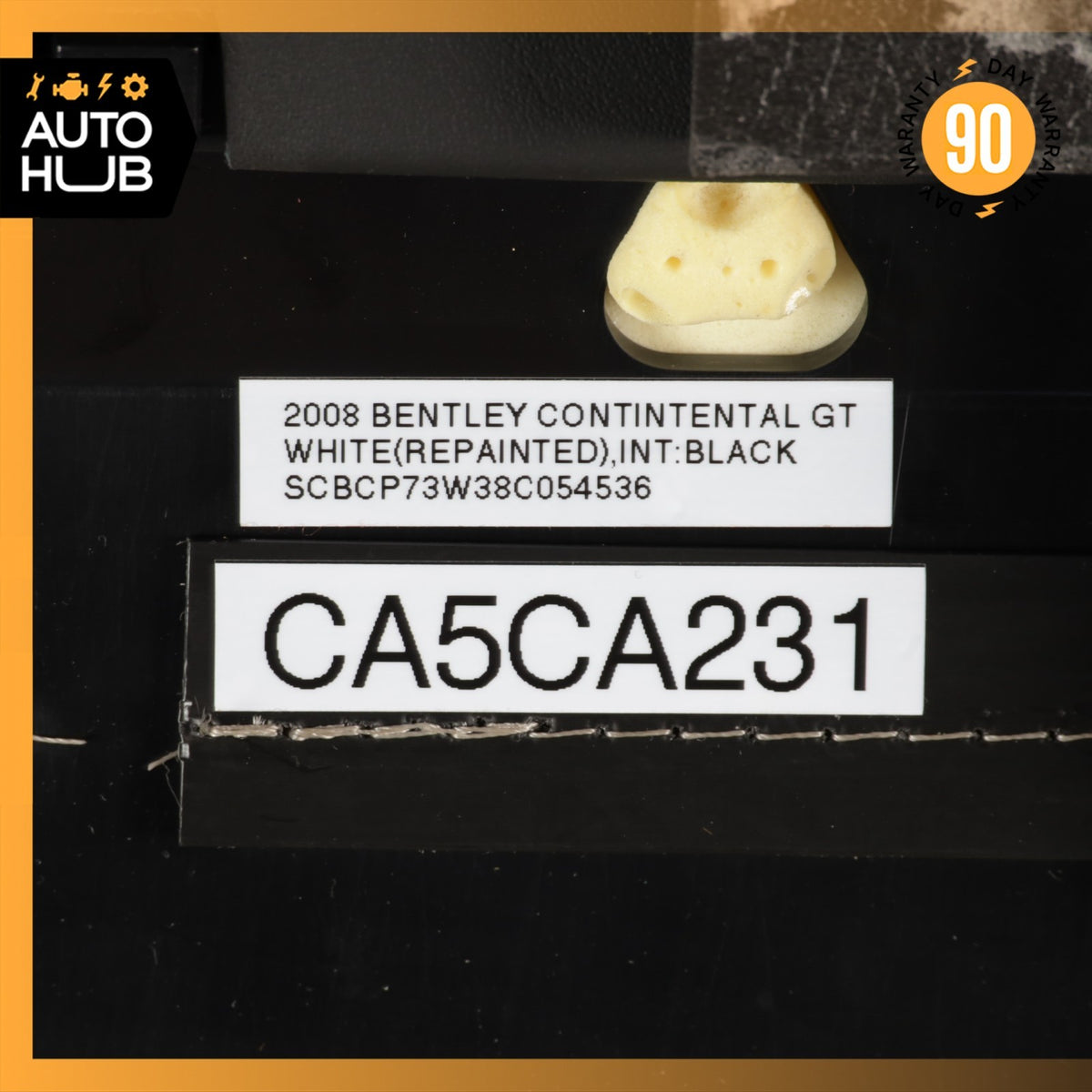 03-10 Bentley Continental GT Front Left Side Top Upper Seat Cushion OEM - photo 23