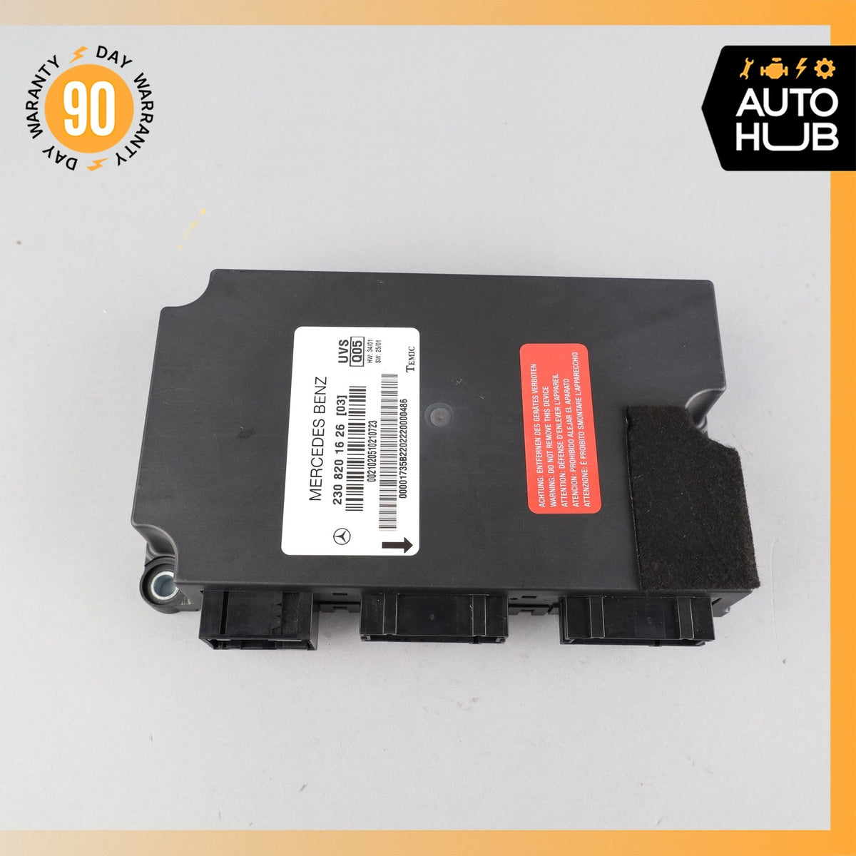 03-08 Mercedes R230 SL500 SL55 AMG SL550 Convertible Top Roof Control Module OEM - photo 7