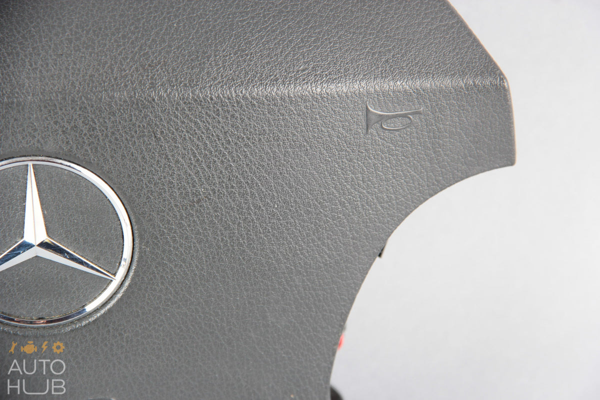00-06 Mercedes W220 S430 CL500 S55 AMG Steering Wheel Air Bag Airbag Black OEM - photo 6