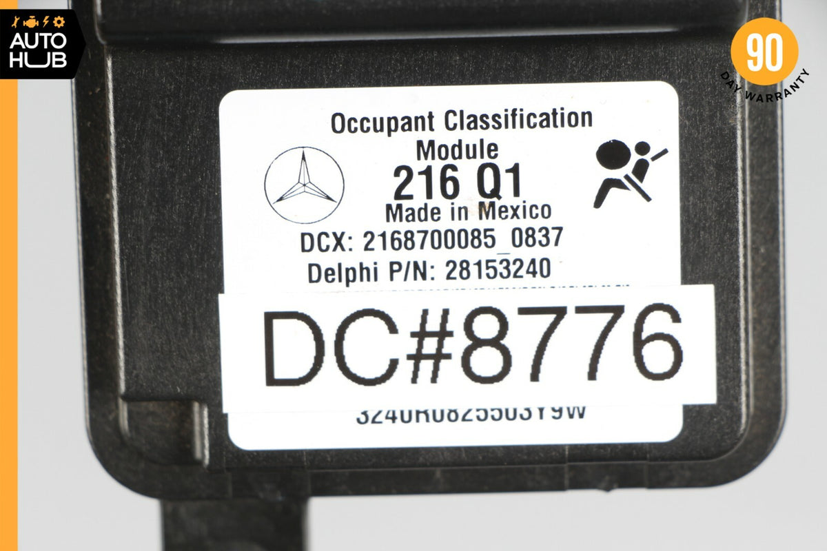 07-10 Mercedes W216 CL550 CL600 Seat Occupancy Module Right Passenger 2168700085 - photo 5