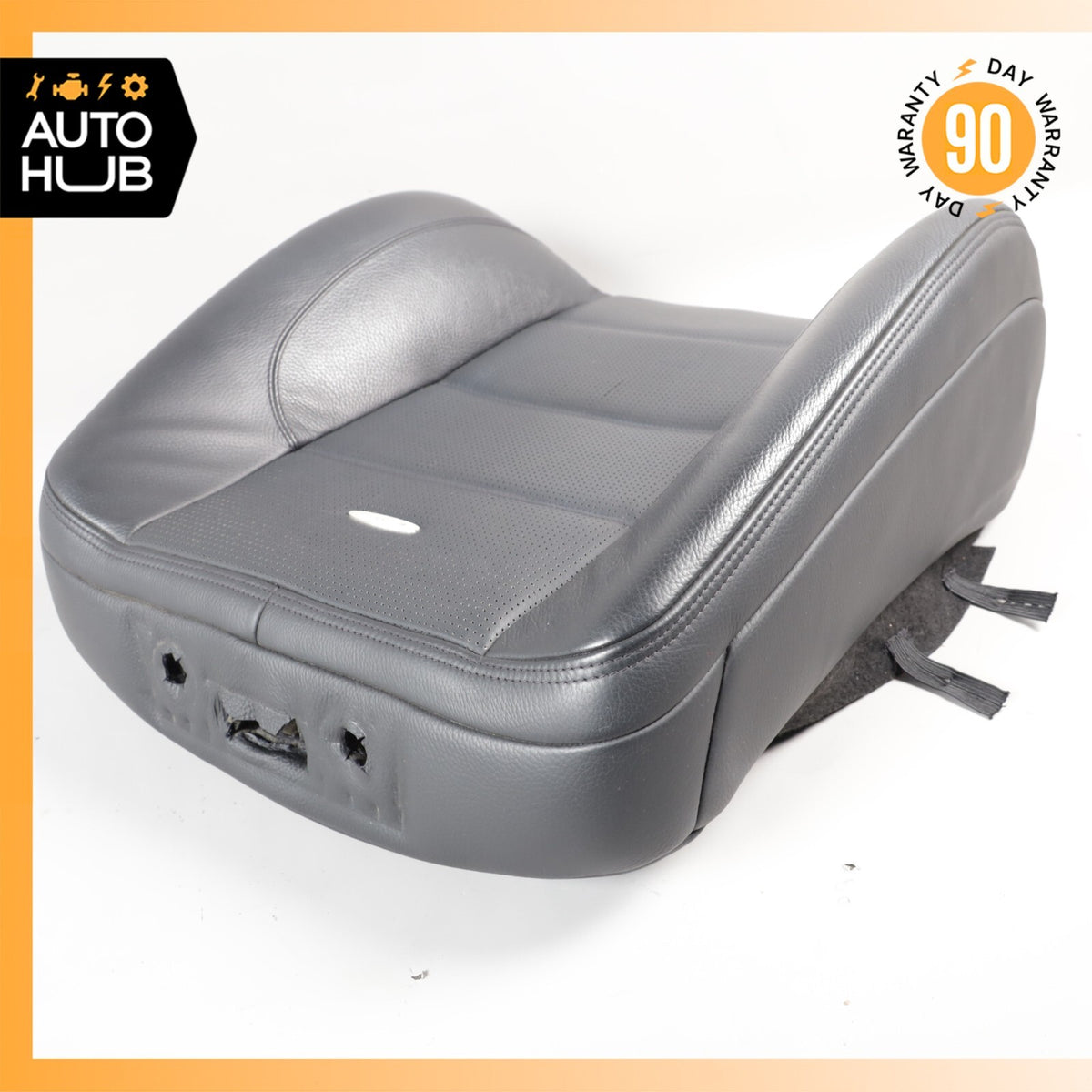 08-13 Mercedes W221 S63 AMG Front Left Driver Side Seat Upper Cushion Black OEM - photo 10