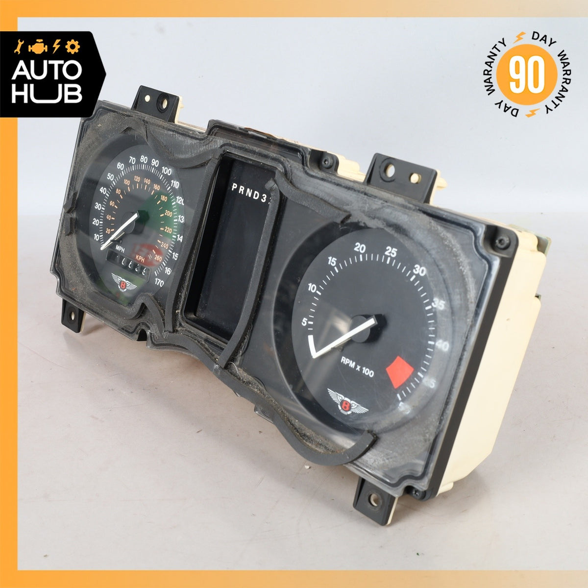 90-93 Bentley Brooklands / Turbo Instrument Cluster Speedometer OEM 106k - photo 7