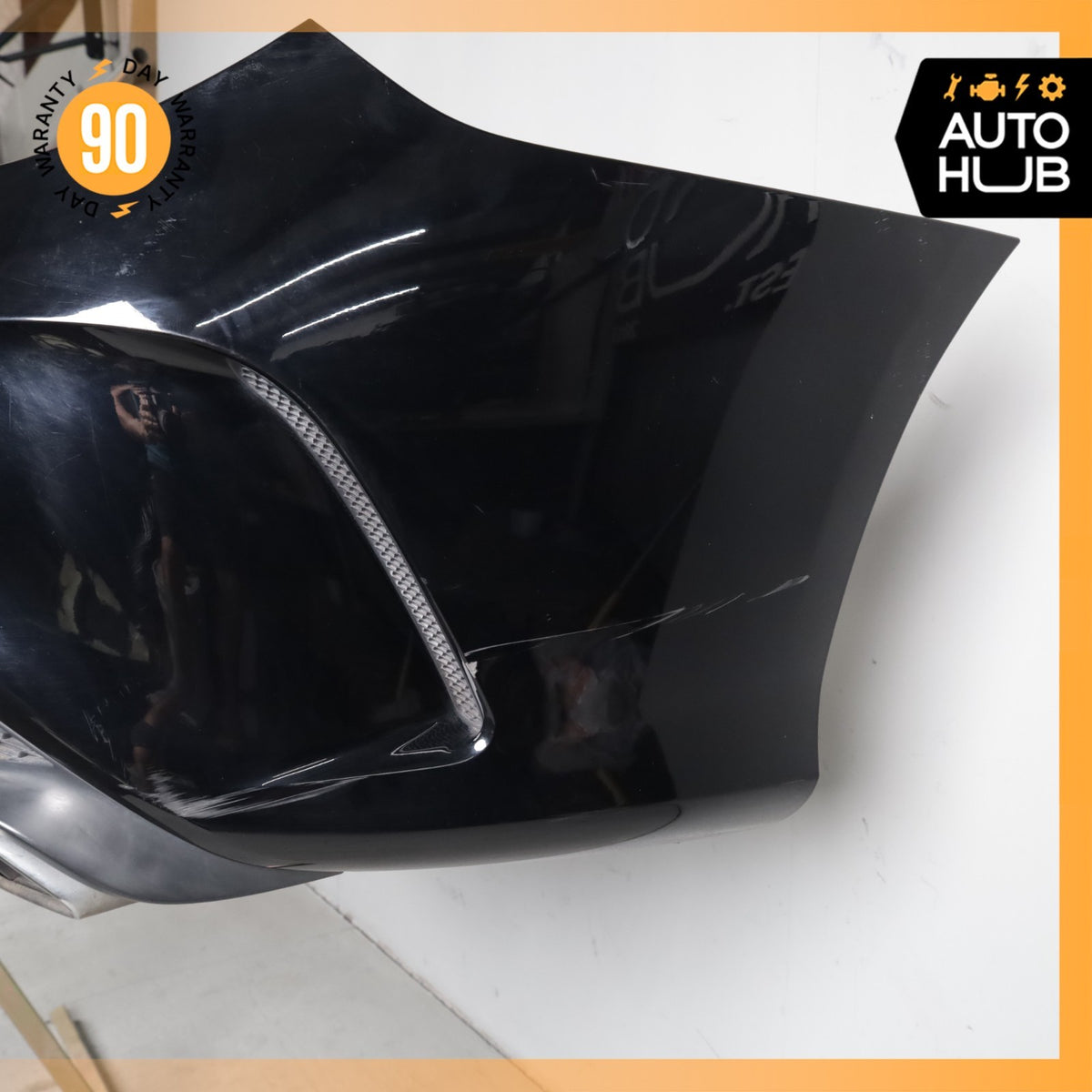 14-16 Mercedes W117 CLA45 AMG Sport Rear Bumper Cover Assembly Night Black OEM - photo 9