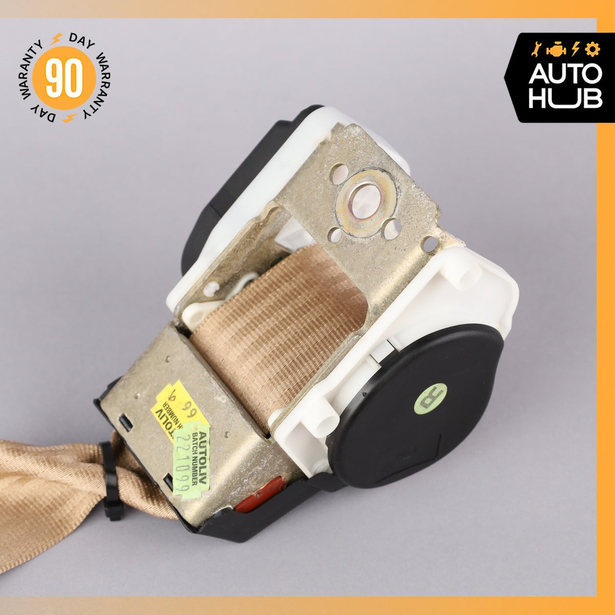 99-04 Bentley Arnage / RR Seraph Front Right Side Seat Belt Retractor Beige OEM - photo 12