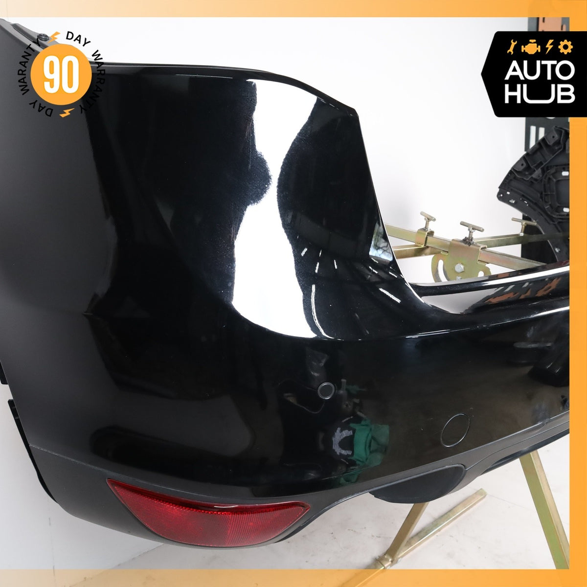 11-14 Porsche Cayenne 958 Rear Bumper Cover Assembly Black OEM - photo 3