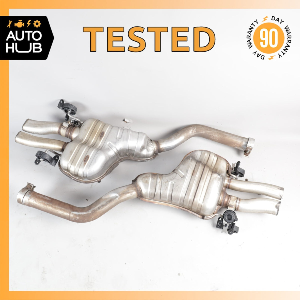 Bentley Continental Flying Spur Exhaust Muffler Mufflers Right & Left Set OEM - photo 1