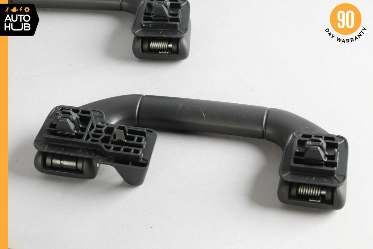 08-18 Mercedes W212 E350 C300 Roof Overhead Interior Safety Handle Set Black OEM - photo 7