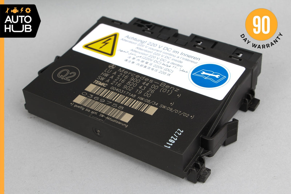 10-14 Mercedes W216 CL550 Front Left or Right Seat Contour Control Module 74k - photo 1