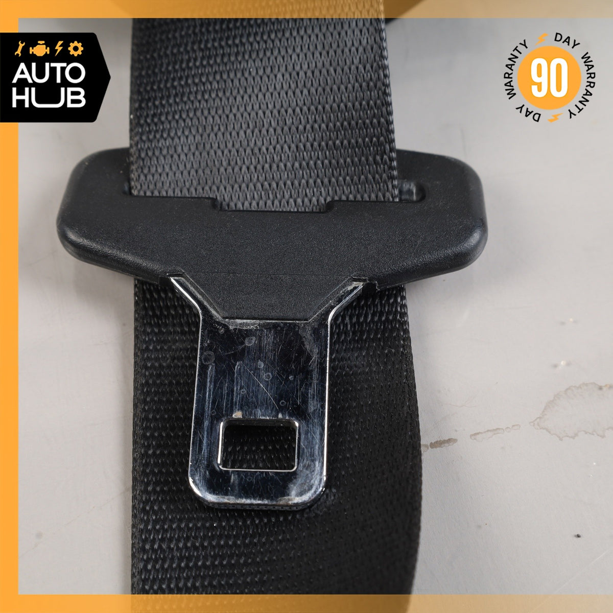 BMW E90 328i 335i Front Left Driver Side Seatbelt Seat Belt Black OEM 67k - photo 5