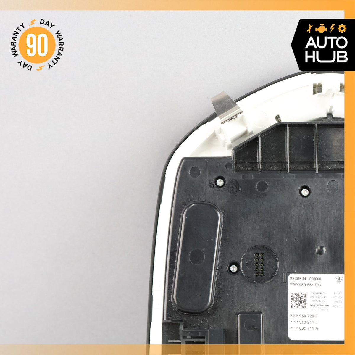 10-18 Porsche Cayenne 958 Panamera Front Overhead Dome Light Lamp Black OEM - photo 14