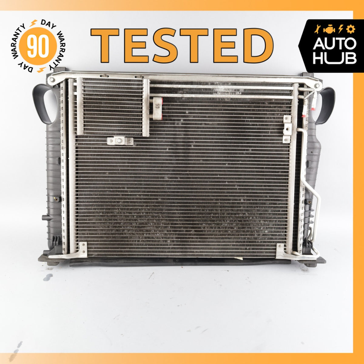 03-06 Mercedes R230 SL500 Cooling Radiator A/C Condensor Oil Cooler OEM - photo 1