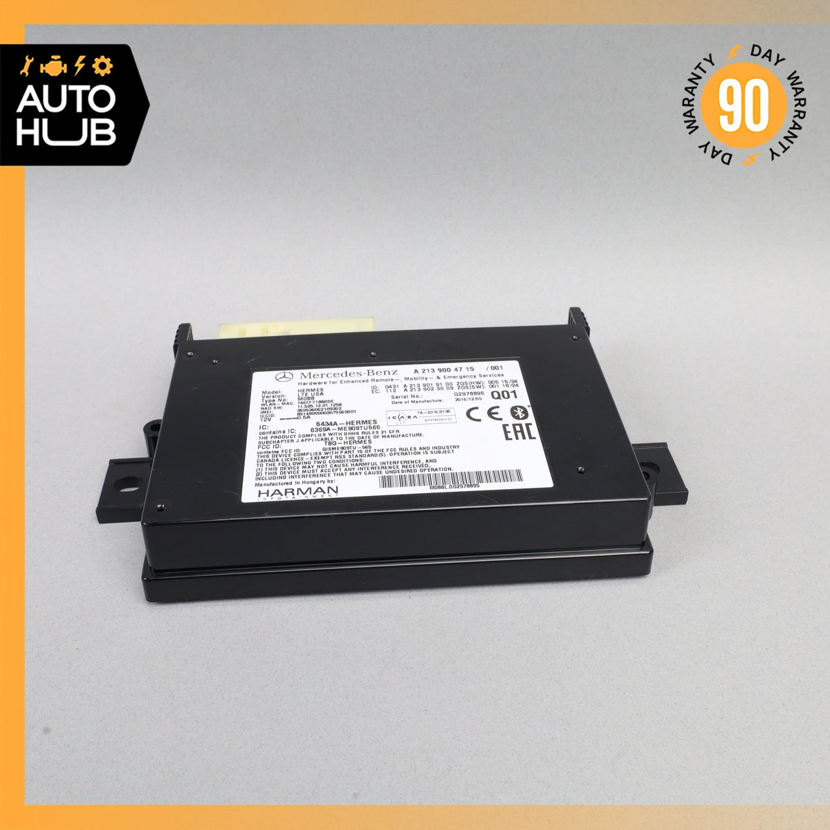Mercedes W205 C63 AMG-S Telematic Communication Control Module OEM - photo 3