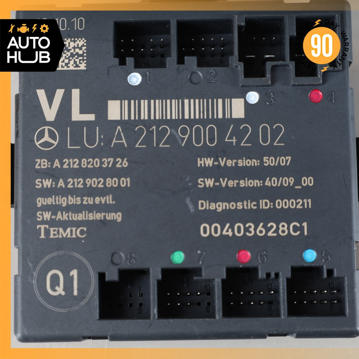 08-18 Mercedes W212 E350 C300 SLK350 Front Left Side Door Control Module OEM - photo 8