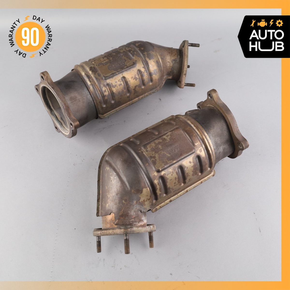 03-06 Bentley Continental GT Flying Spur Exhaust Downpipe Left & Right Set OEM - photo 6
