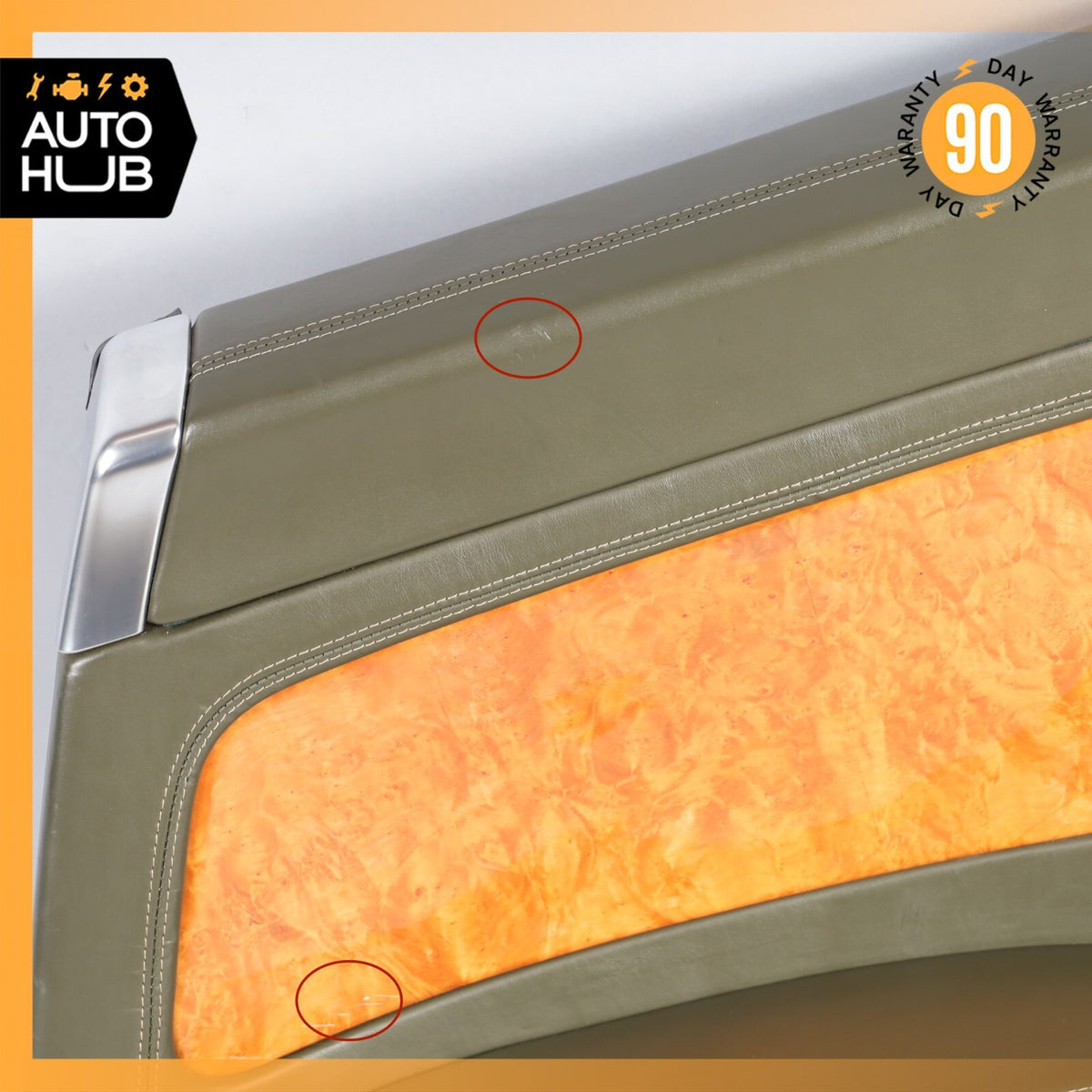 03-10 Bentley Continental GT Rear Passenger Side Interior Door Panel Green OEM - photo 5