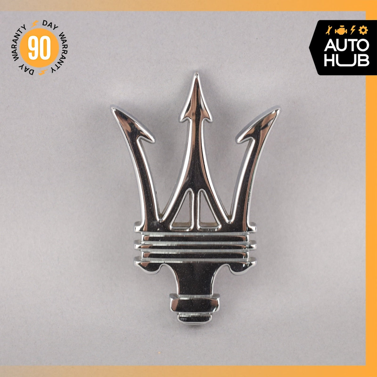 Maserati M138 4200 Coupe GT Radiator Grille Grill Logo Emblem Chrome OEM 27k - photo 2