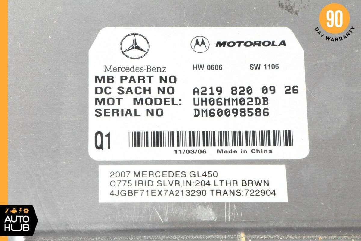 06-12 Mercedes X164 GL450 E350 Communication Control Module 2198200926 OEM - photo 7