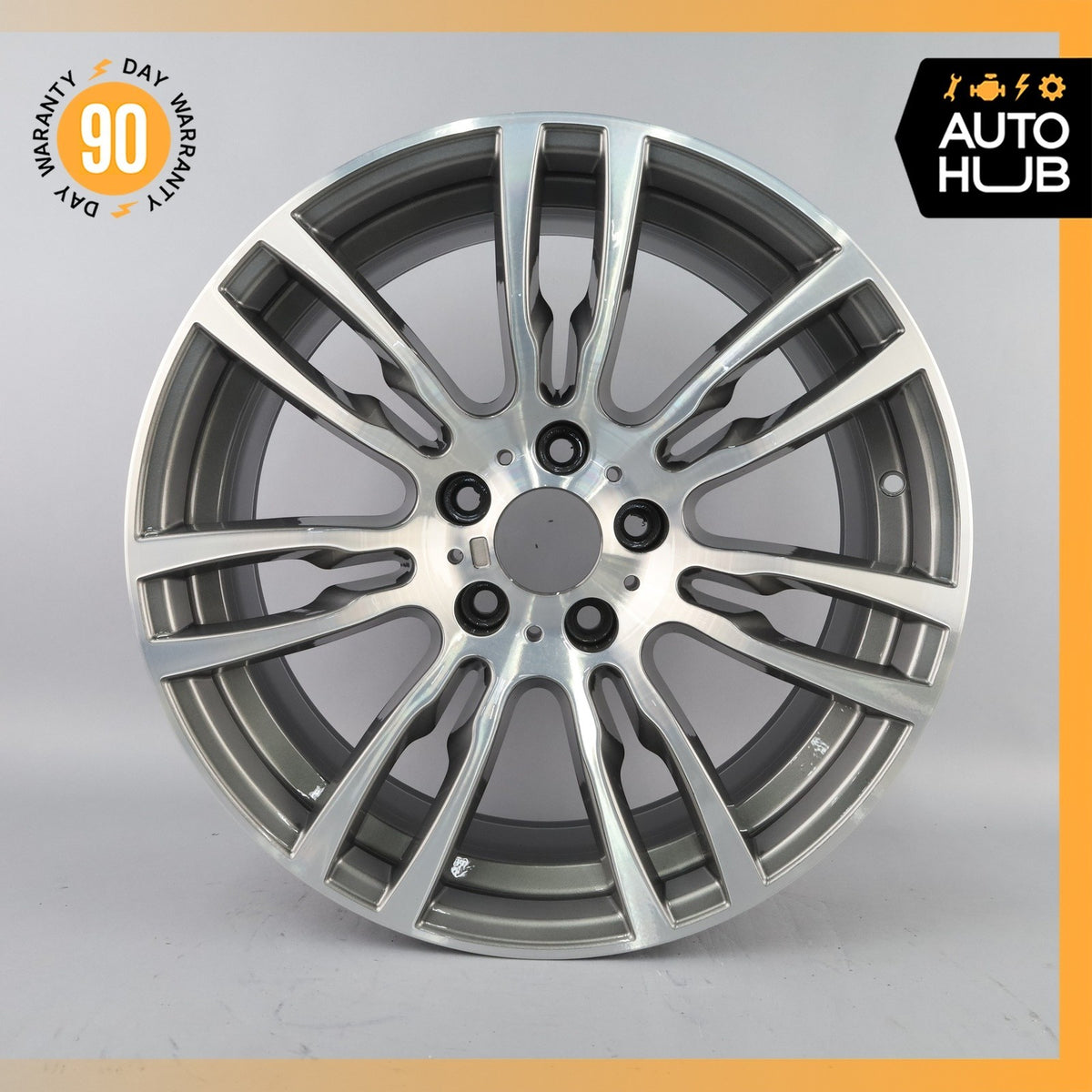 BMW F30 330e 335i 440i 435i 8 x 19 19" Style 403 Wheel Rim Polished Gray OEM - photo 2