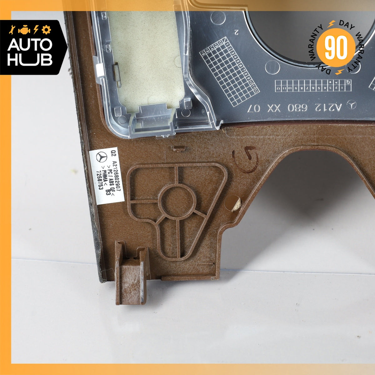 10-13 Mercedes W212 E400 E350 E550 Center Console Switch Trim Bezel Wood OEM - photo 11
