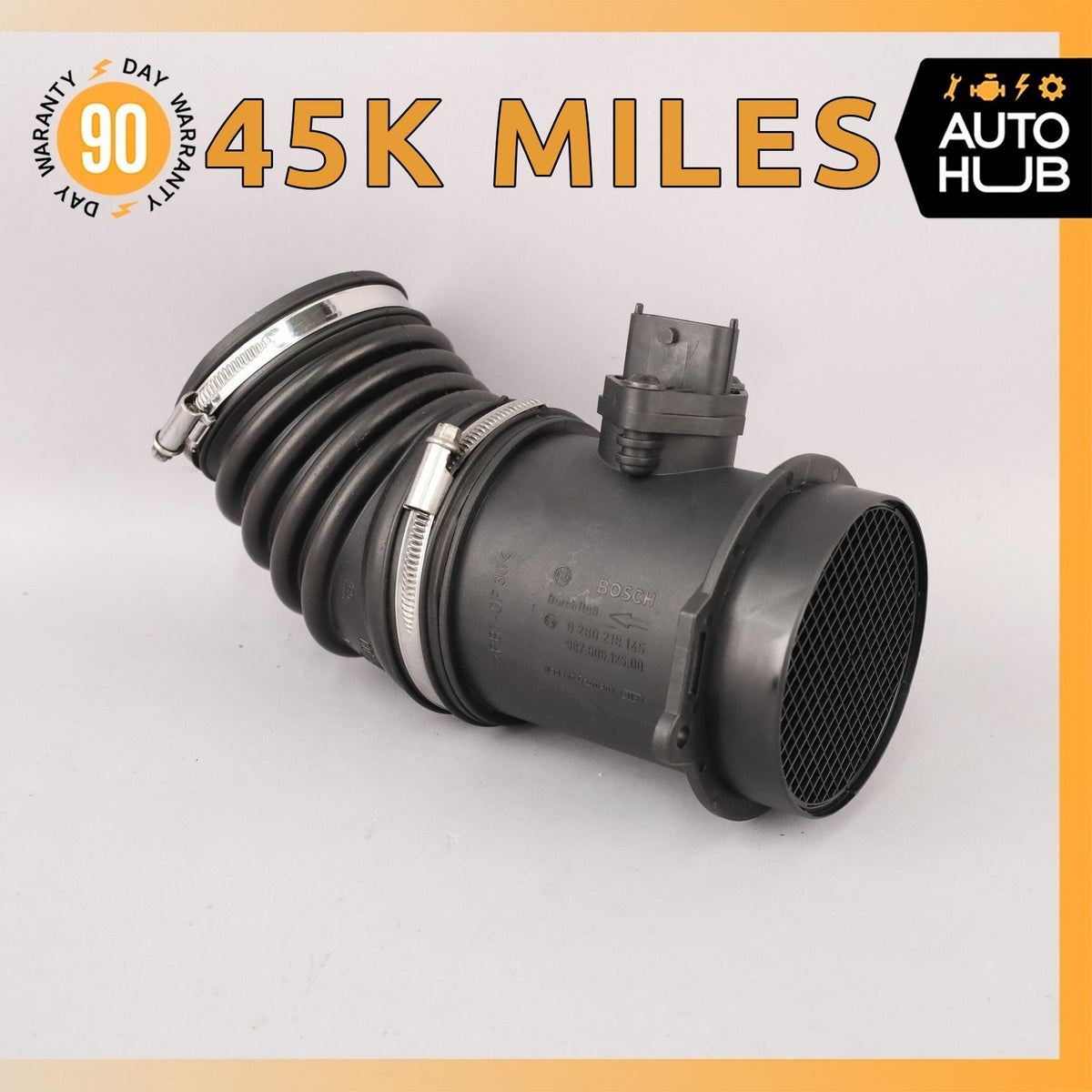 Porsche Boxster 987 Air Intake Mass Air Flow Meter Sensor w/ Duct OEM - photo 1