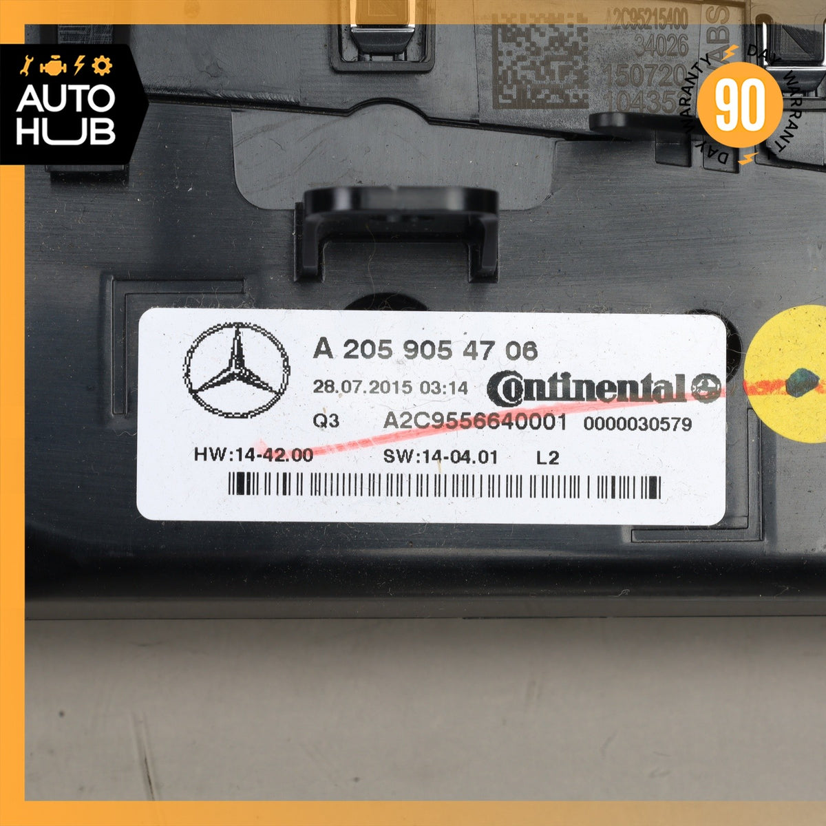 15-19 Mercedes W205 C63 C43 AMG GLC300 A/C Heater Climate Control Switch OEM - photo 9