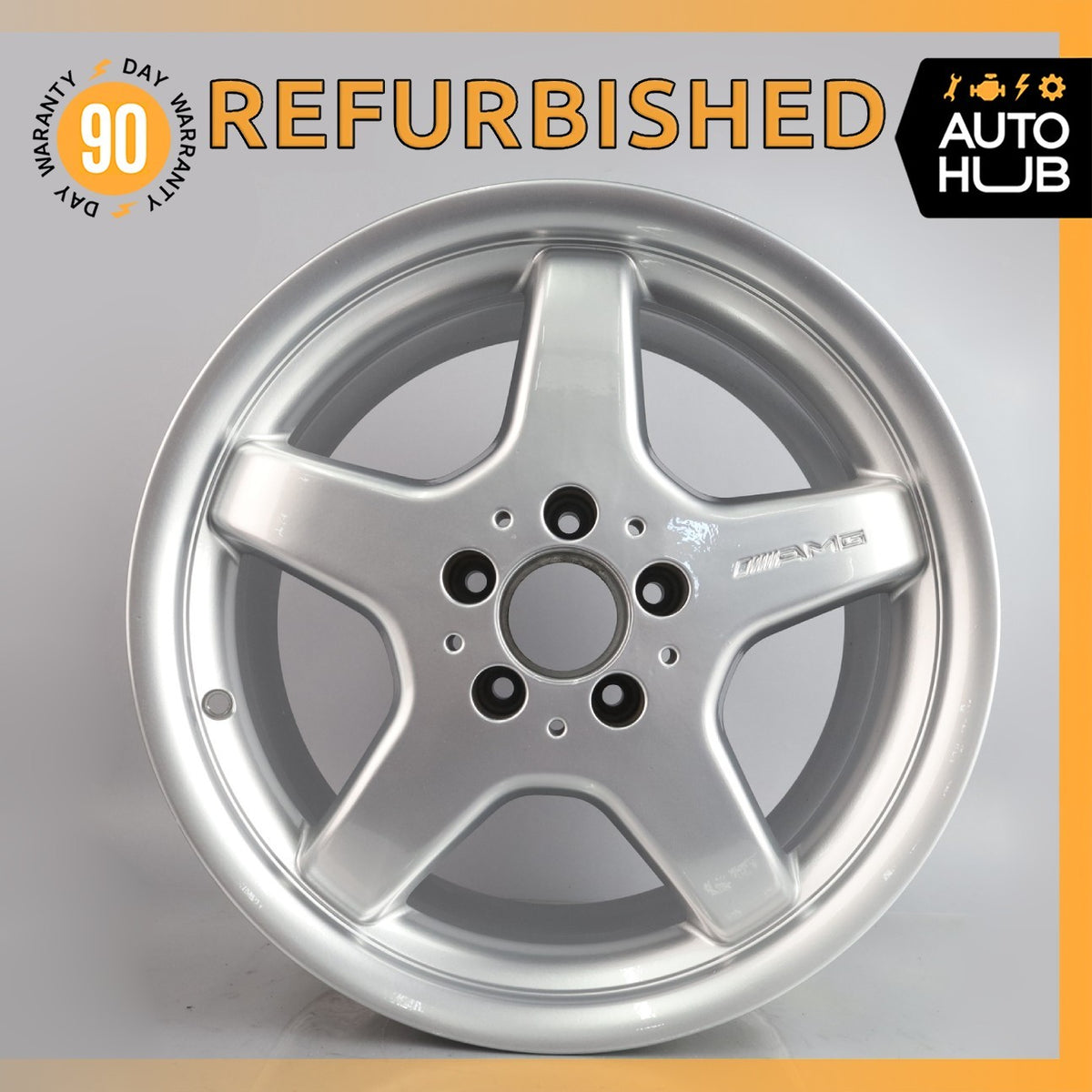 Mercedes R170 SLK230 C280 8.5 x 17 17" Rear Wheel Rim Silver 1704011402 OEM - photo 1